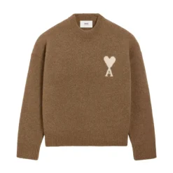 Hasselnød Crew Neck Sweater Strik