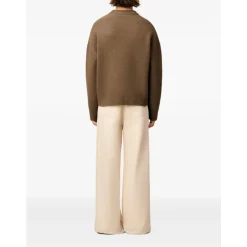 Hasselnød Crew Neck Sweater Strik