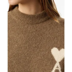 Hasselnød Crew Neck Sweater Strik