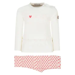 Clearance Heart Print Cotton Jersey Set Børn Bodystocking & Sæt