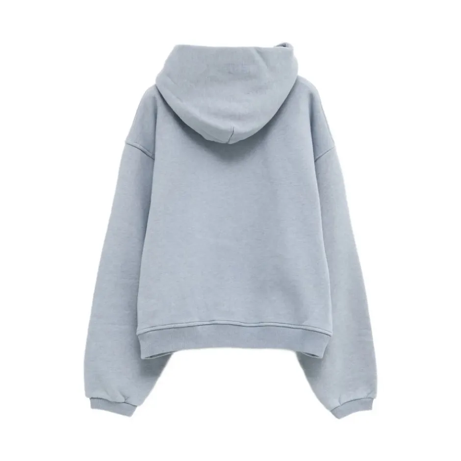 Clearance Heathered Hoodie Knit Trøjer