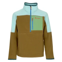 Herre Halv Lynlås Fleece Jakke Hav Glas Fleece