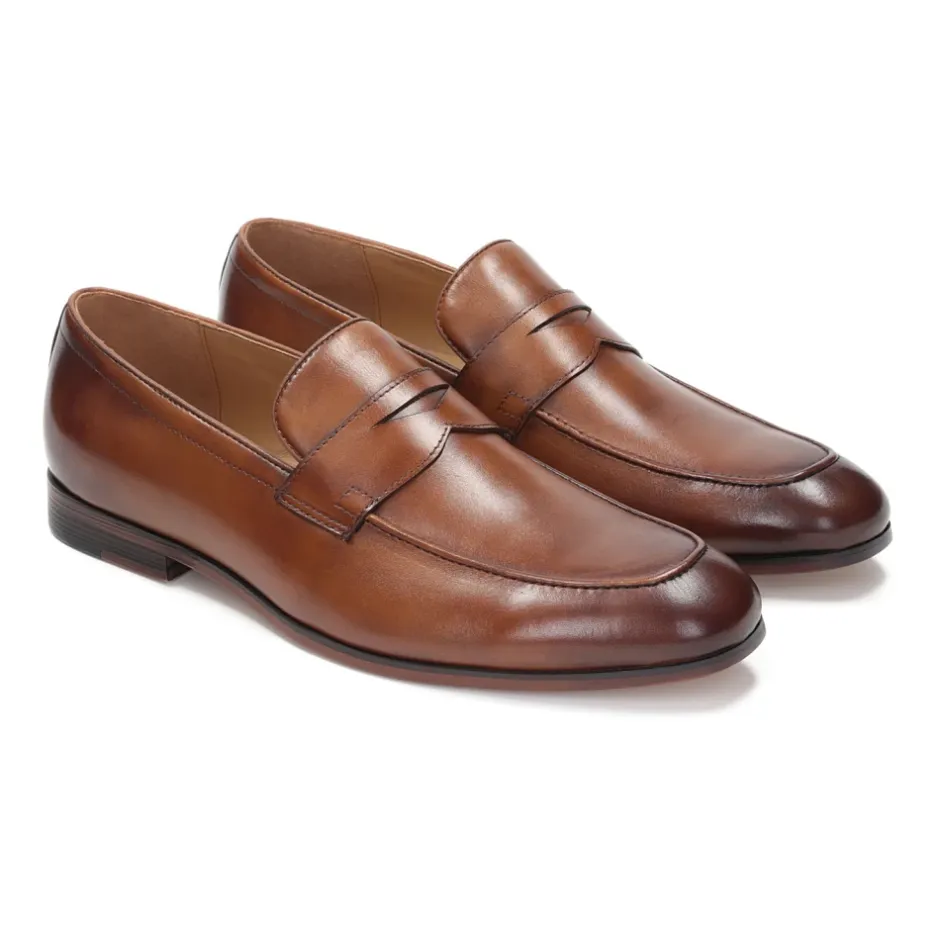 New Herre klassiske e læder loafers Loafers