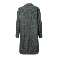 Outlet Herringbone R-Wool Coat Frakker