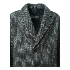 Outlet Herringbone R-Wool Coat Frakker