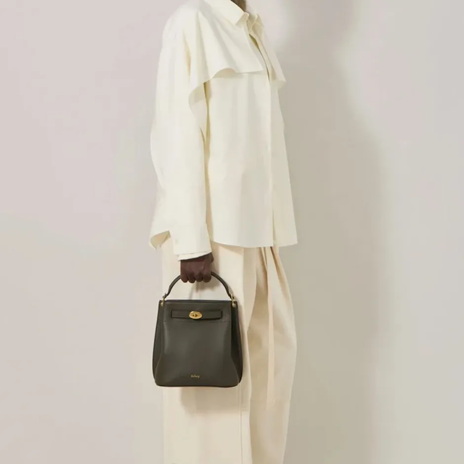 Online HH9390-205Q749 Lille Klassisk Grain Bucket Bag Dame Håndtasker