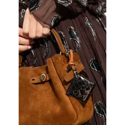 Best Hidden Logo Croc-Embossed Nøglering Dame Tilbehør Til Tasker