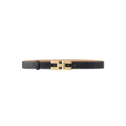 Online High Waist Bælte med Guld Logo Spænde Dame Bælter