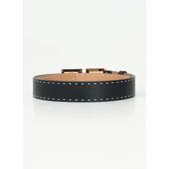 Online High Waist Bælte med Guld Logo Spænde Dame Bælter