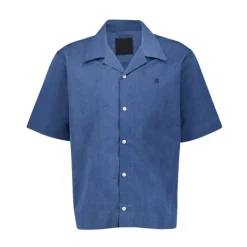 Outlet Himmel Chambray Skjorte med Hawaiikrave Skjorter