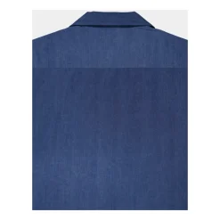 Outlet Himmel Chambray Skjorte med Hawaiikrave Skjorter