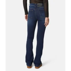 Discount Højtaljede bootcut mørke jeans Dame Jeans