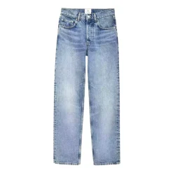 Online Højtaljede Straight Jeans Dame Jeans