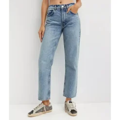 Online Højtaljede Straight Jeans Dame Jeans