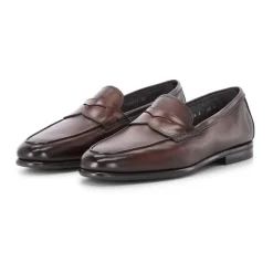 Clearance Håndlavet læderloafer med moderne twist Loafers