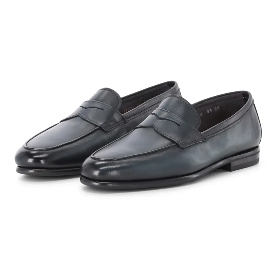 Clearance Håndlavet læderloafer med moderne twist Loafers
