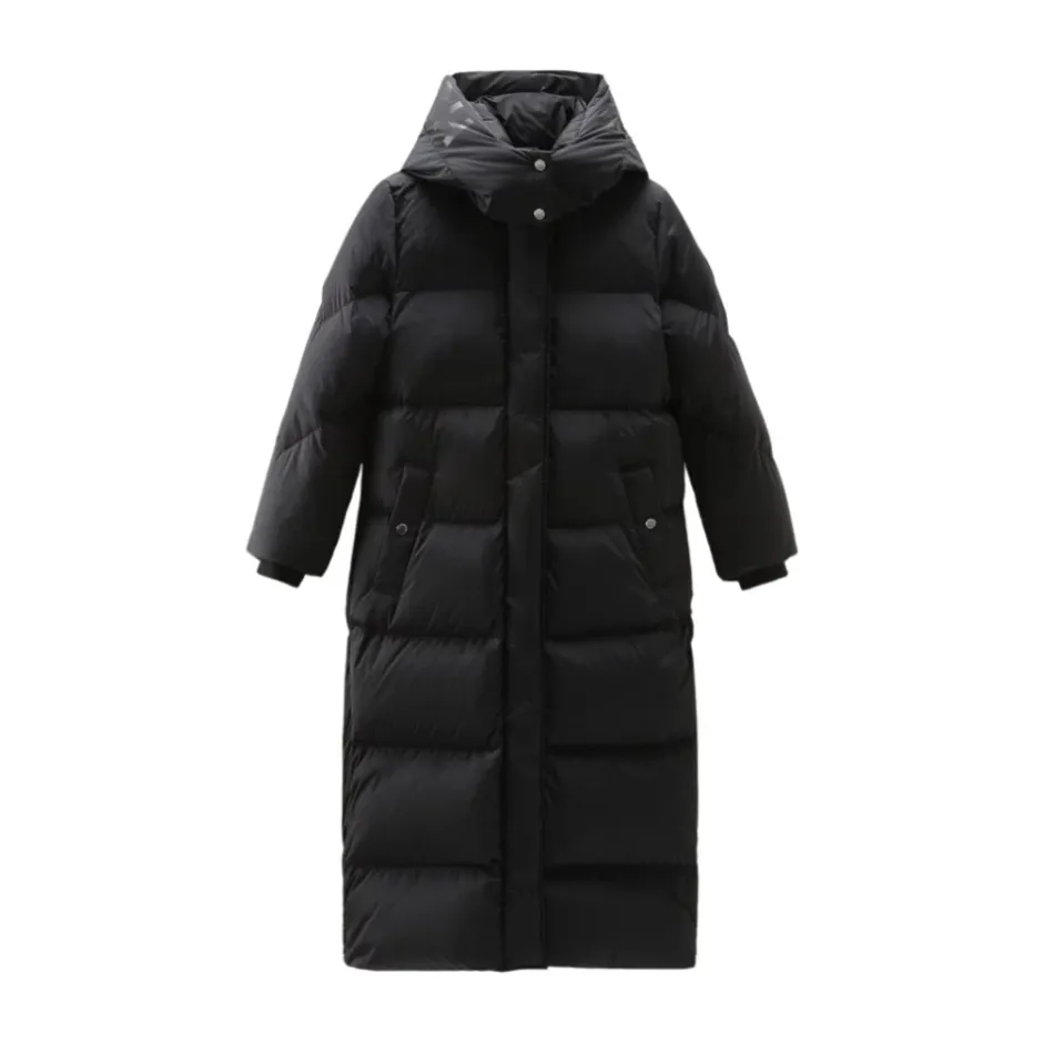 New Hollow Lang Parka med Street Style Detaljer Dame Frakker