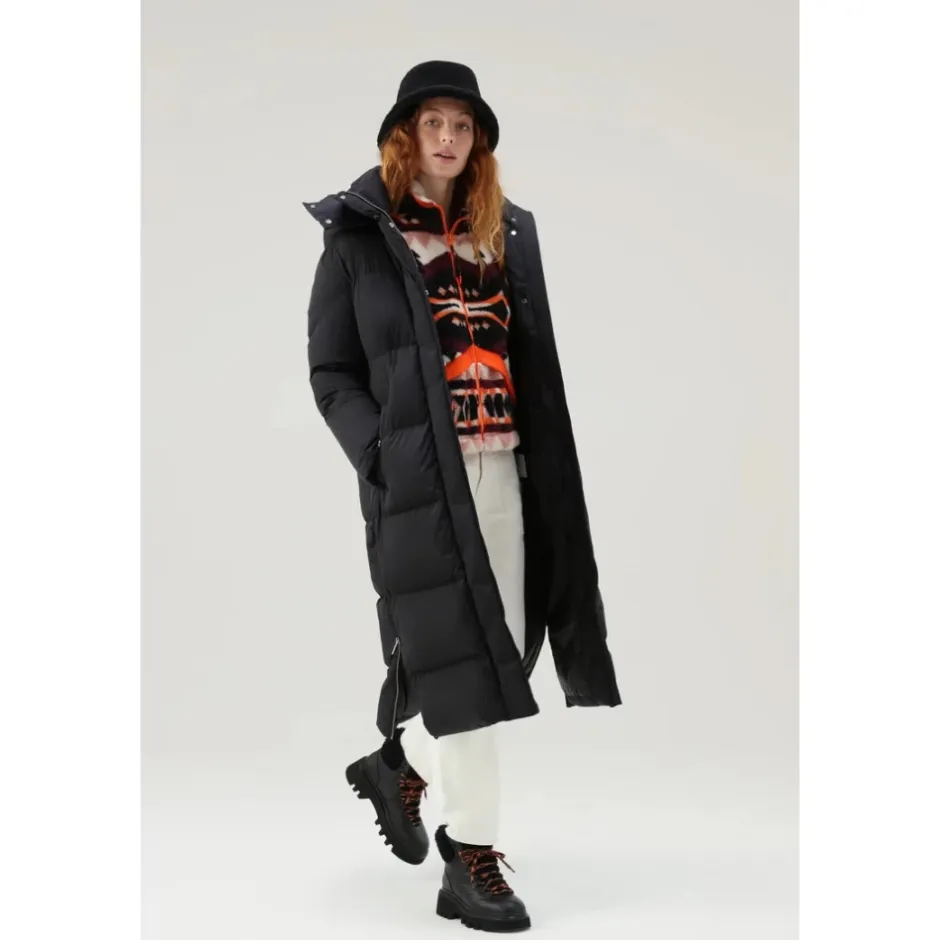 New Hollow Lang Parka med Street Style Detaljer Dame Frakker