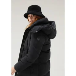New Hollow Lang Parka med Street Style Detaljer Dame Frakker
