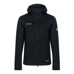 Hot Hooded Softshell Jacket In Technical Fabric Skaljakker