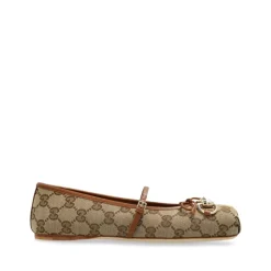 Clearance Horsebit Ballet Flat Dame Ballerina Sko