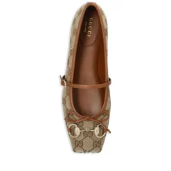 Clearance Horsebit Ballet Flat Dame Ballerina Sko