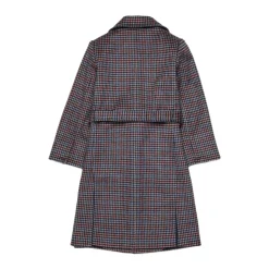 Hot Houndstooth Wool Runaway Coat Børn Jakker