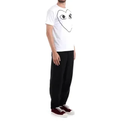 Clearance Bomuld Hjerte Front T-Shirt T-Shirts