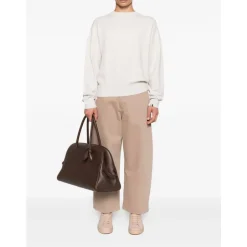 Online Cashmere Sweater med Crew Neck Dame Striktrøjer & Sweatere