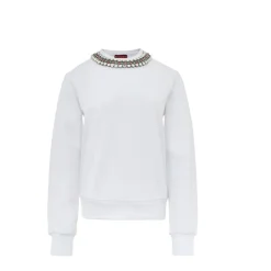 Clearance Juvel Hals Sweater Dame Sweatshirts