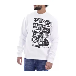 New Sweatshirt med Trykt Logo Sweatshirts