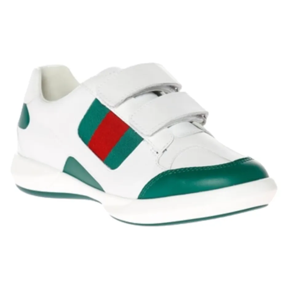 Best e flade sko med grøn web-detalje Børn Sneakers