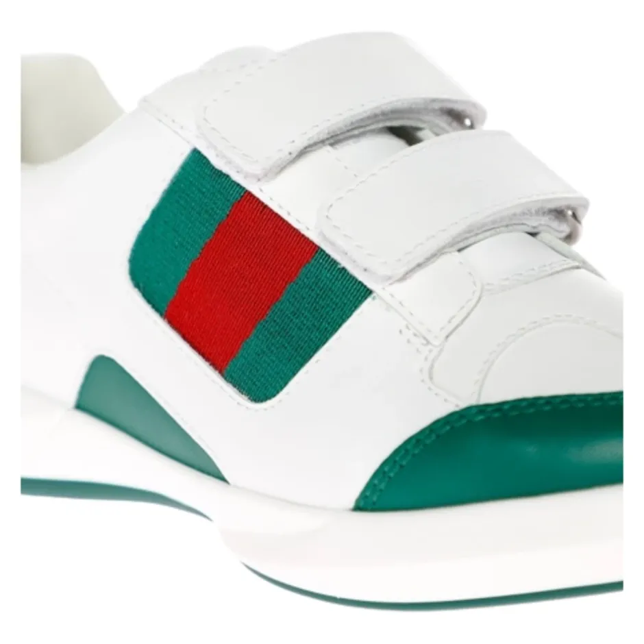 Best e flade sko med grøn web-detalje Børn Sneakers