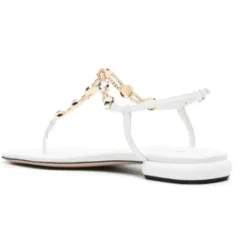 Online e lædersandaler med strass Dame Sandaler