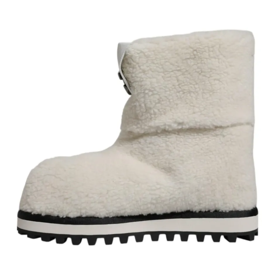 Clearance e Shearling Mid Calf Støvler Vinterstøvler