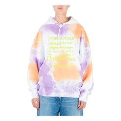 Online Hypersummer Graphic-Print Tie-Dye Hoodie Dame Striktrøjer & Sweatere