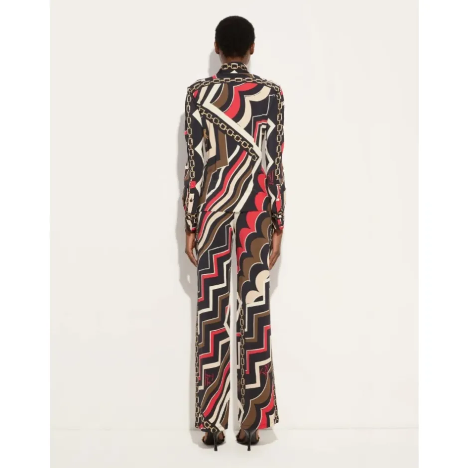 Best Istrice Print Straight-Leg Bukser Dame Bukser