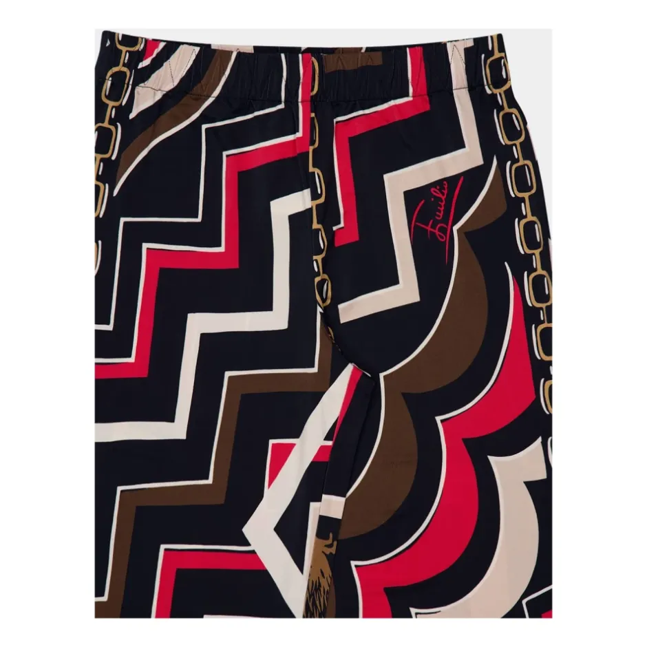 Best Istrice Print Straight-Leg Bukser Dame Bukser