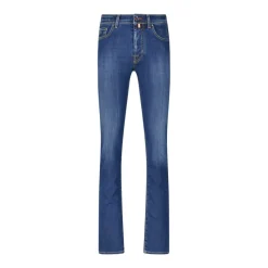 Italiensk Håndværk Slim-Fit Denim Jeans Jeans