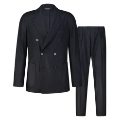 Online Italiensk Håndværk Uld Blazer Jakkesæt