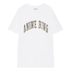 Hot Ivory Logo Print Tee Walker Top Dame T-Shirts