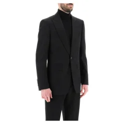 Jacquard Details Tuxedo Jakke Jakkesæt