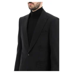 Jacquard Details Tuxedo Jakke Jakkesæt