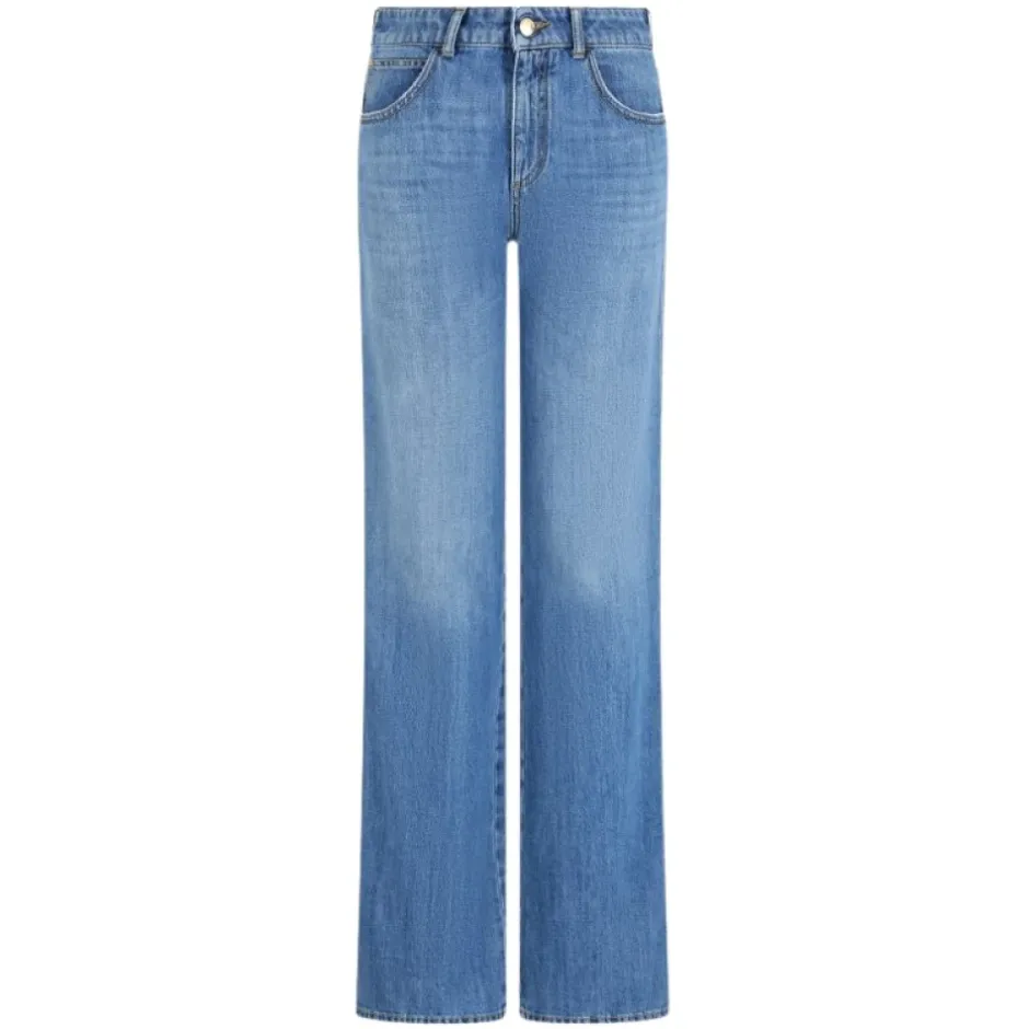 Best J9D Mid-Rise Jeans med Udvidet Kant Dame Jeans