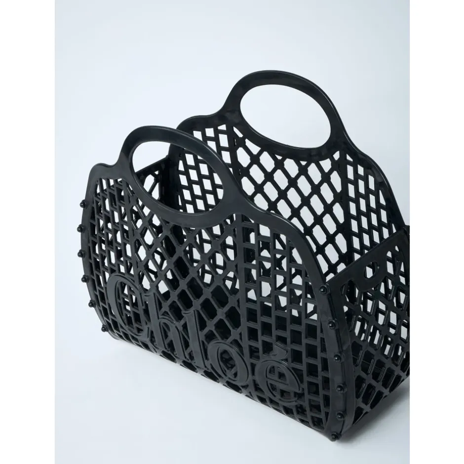 Jelly Tote Taske med Logo Motif Dame Håndtasker