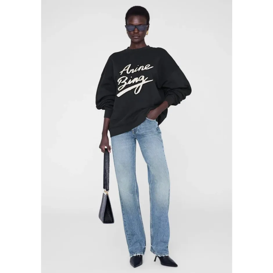 Hot JERSEY COLOR BLACK Dame Sweatshirts|Striktrøjer & Sweatere