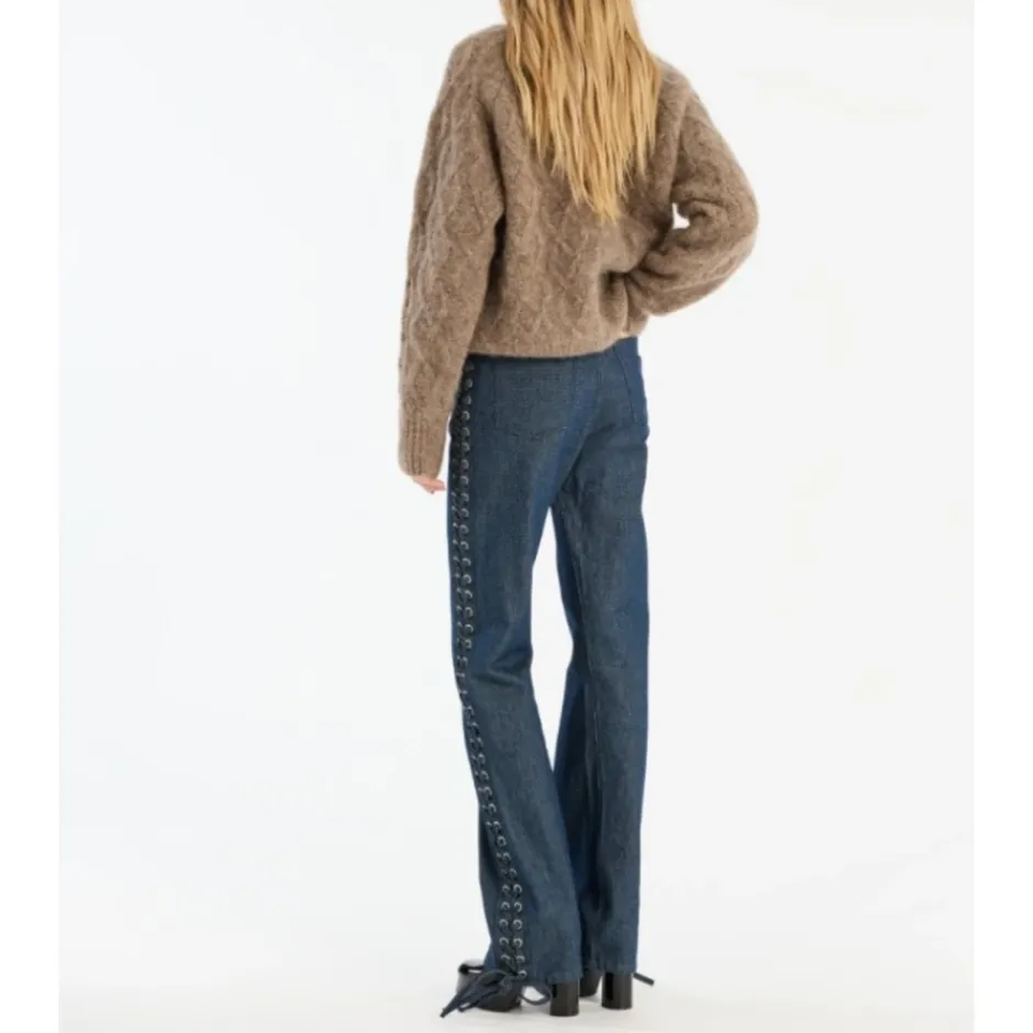 Sale Jersey de punto esponjoso Dame Striktrøjer & Sweatere