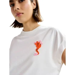 Discount JUNGALA Broderet T-shirt Dame T-Shirts