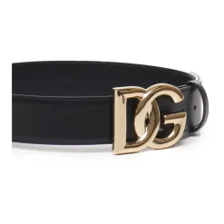 Online Kalveskindsbælte med DG-logo Dame Bælter