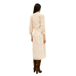 Outlet Karla Kjole Chic Fluid Beige Dame Kjoler